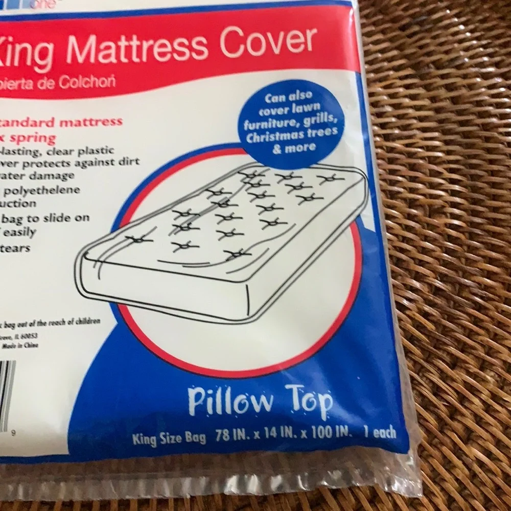 King Mattress Cover Pillow Top Fits Standard mattress or Box Spring 78x14x100